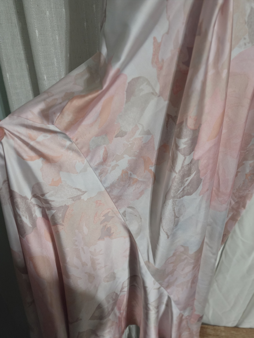 Victoria's Secret Pink Satin Slip Gown with Adjustable Straps - Picture 5 of 7